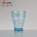Fish Shape Drinking Cup Crystal blue Glass cups